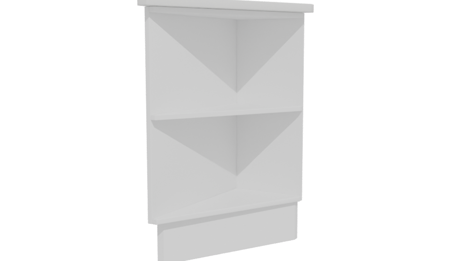 Modern Wooden Shelf Model 3D - Professional 3D Model Render 12