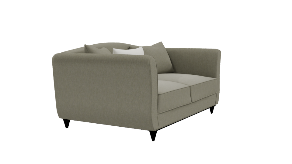 Modern Fabric Sofa with Cushions 3D Model - Professional 3D Model Render 9