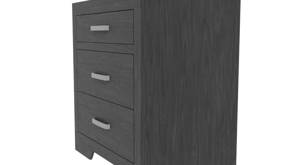 Buró Austria Gris 3D Model - Professional 3D Model Render 13