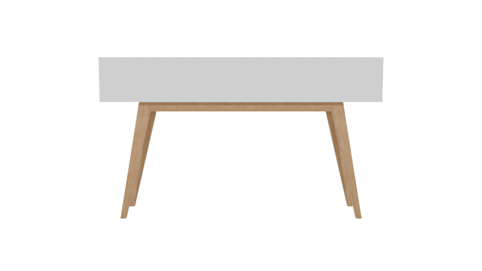 Scandinavian Inspired Minimalist Console Table 3D Model - Professional 3D Model Render 5