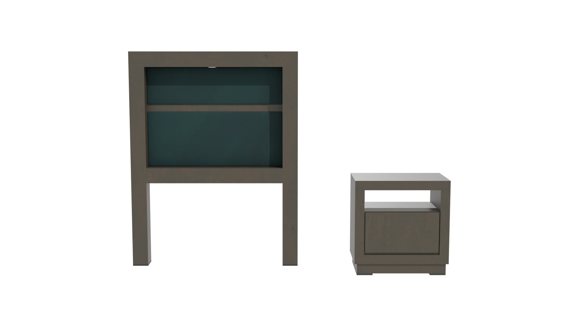 Minimalist Wooden Bed Frame 3D - Professional 3D Model Render 11