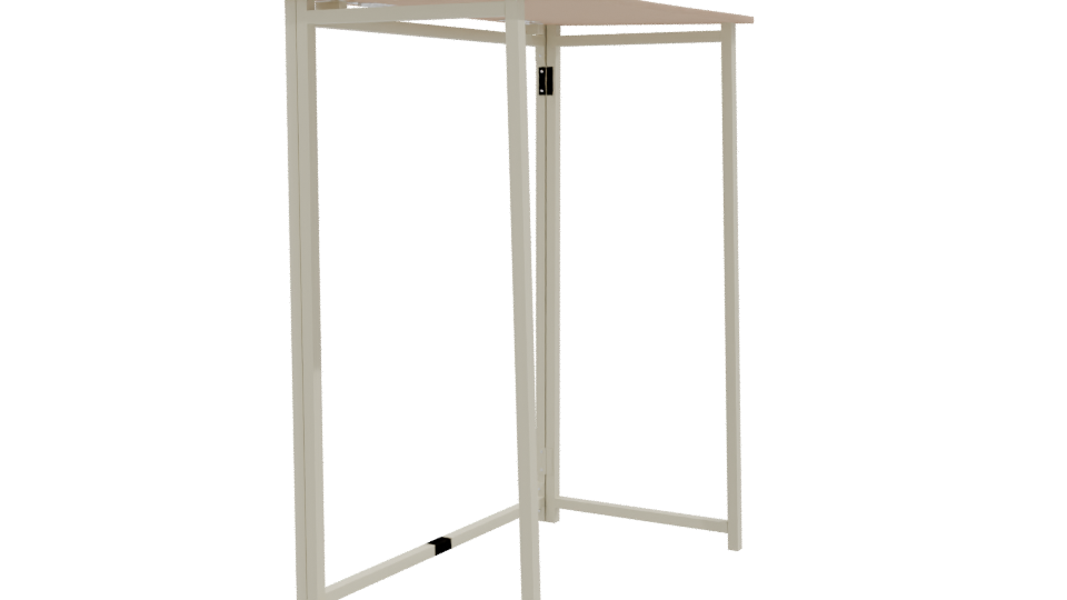 Foldable Metal-MDF Desk 3D - Professional 3D Model Render 9