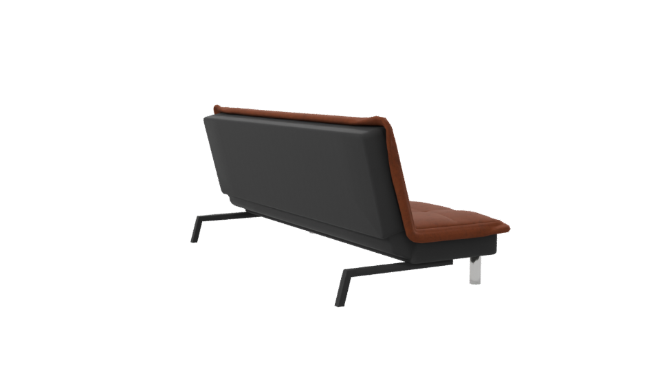 Stylish Brown Sofa 3D Model - Professional 3D Model Render 7