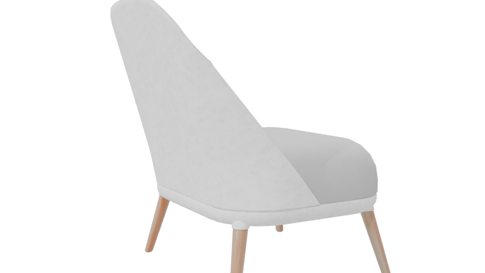 Stylish Minimalist Lounge Chair 3D Model - Professional 3D Model Render 7