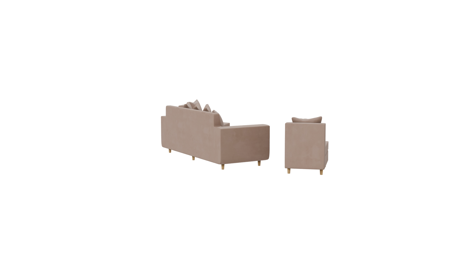 Stylish Modern Sofa Set 3D - Professional 3D Model Render 19