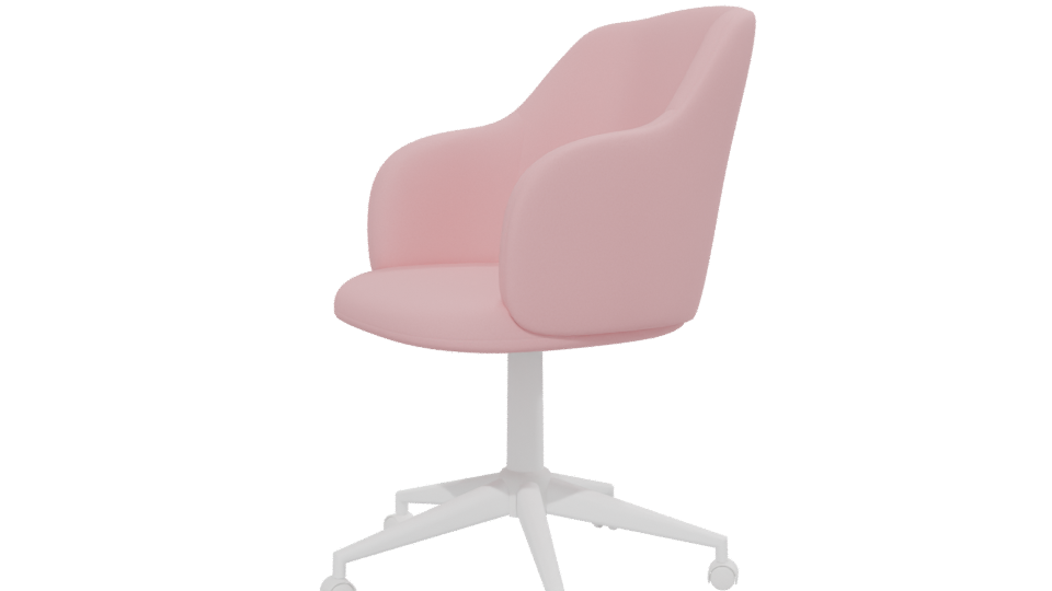 Stylish Pink Office Chair 3D - Professional 3D Model Render 13