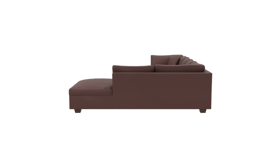 Modern L-Shape Sofa Model - Professional 3D Model Render 2