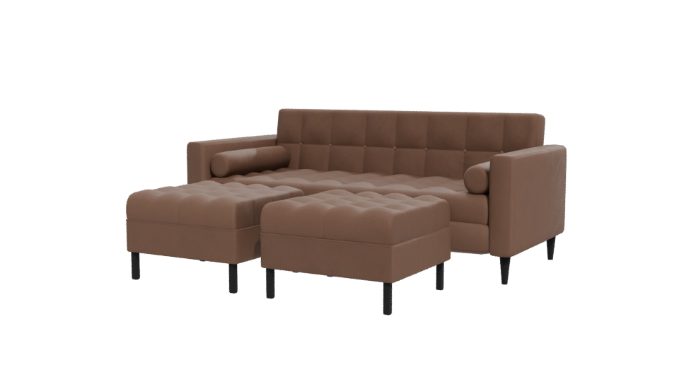 Stylish Modular Sofa 3D - Professional 3D Model Render 12