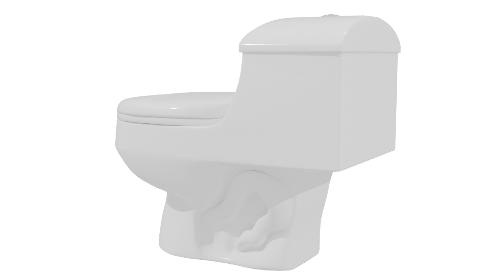 Sleek Modern Toilet 3D Model - Professional 3D Model Render 3