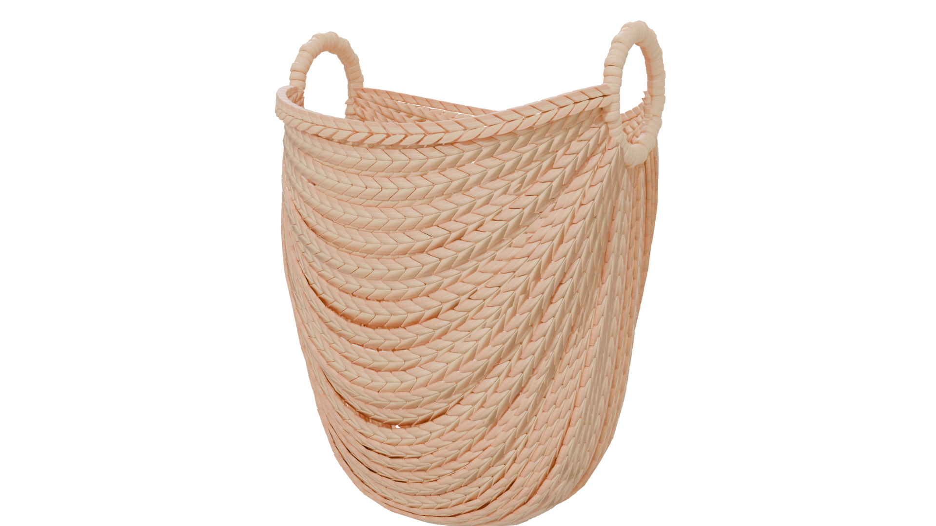 Elegant Woven Storage Basket 3D - Professional 3D Model Render 6