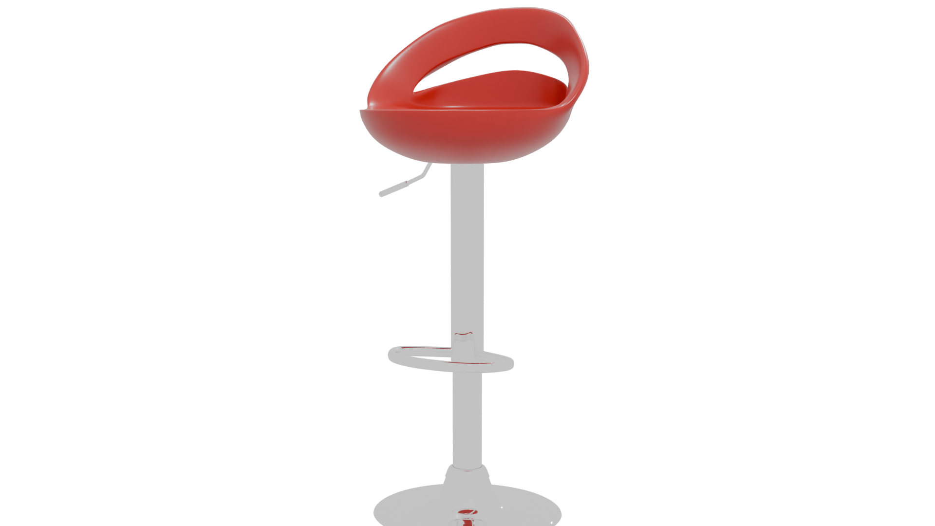 Contemporary Adjustable Bar Stool 3D - Professional 3D Model Render 12