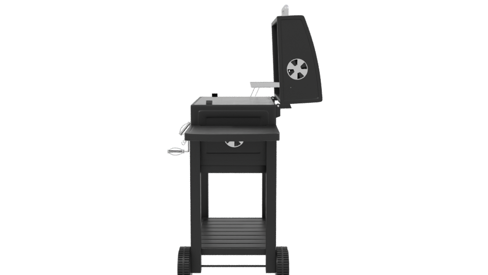 Portable Charcoal Grill 3D Model - Professional 3D Model Render 2