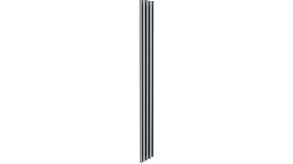 Vertical Slatted Wall Panel Model - Professional 3D Model Render 9