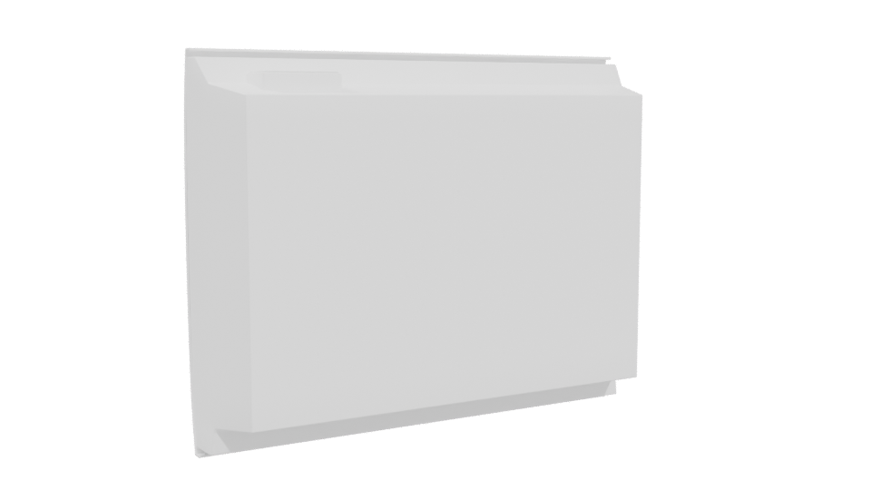 Sleek Minimalist Microwave Model - Professional 3D Model Render 4