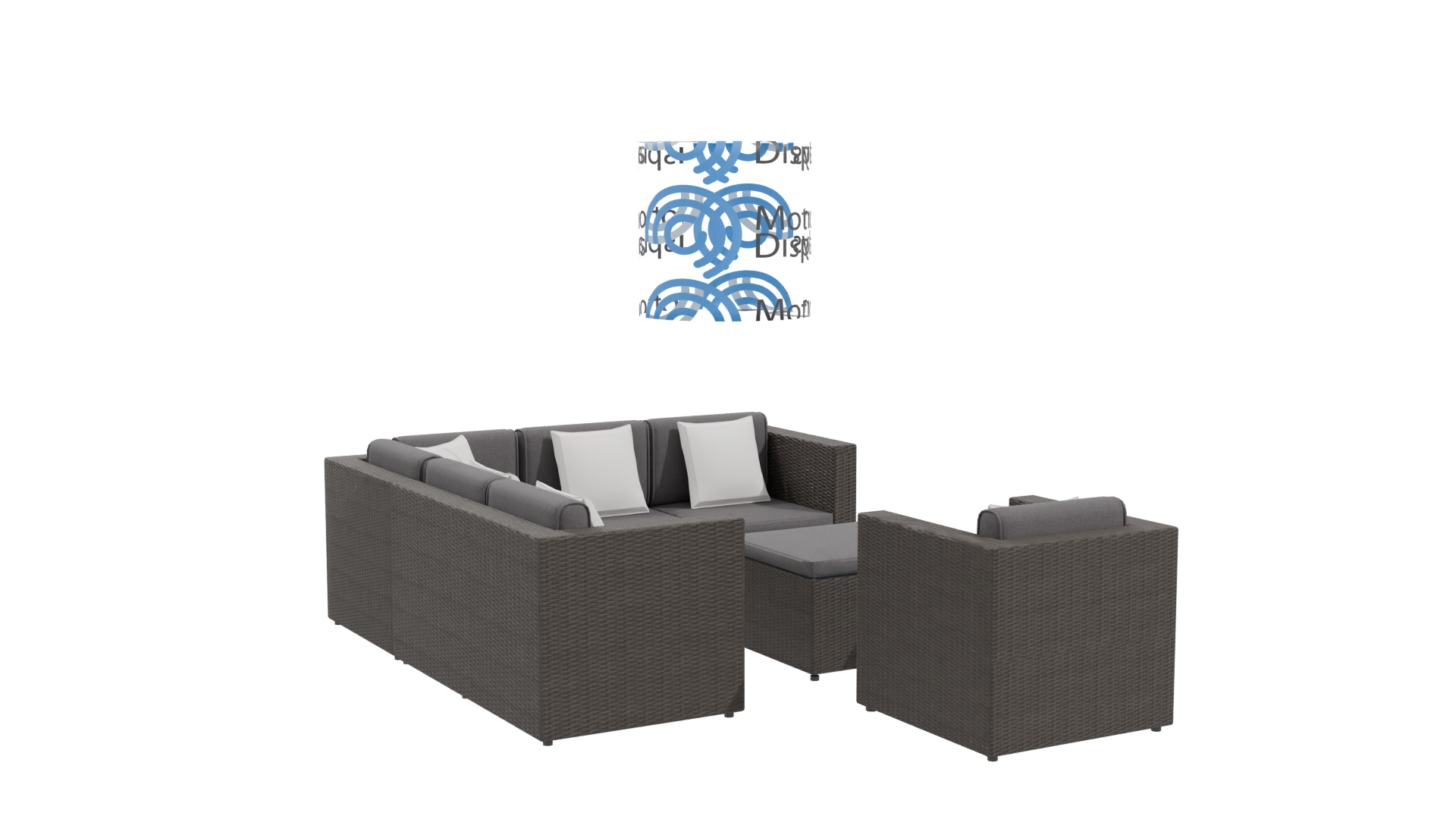 Stylish Outdoor Sofa Set 3D - Professional 3D Model Render 10