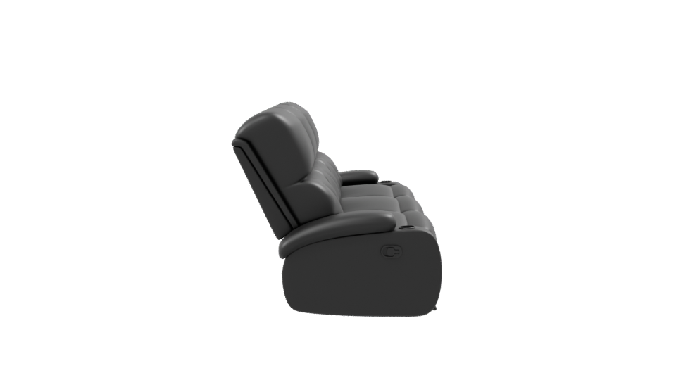 Contemporary Reclining Sofa 3D Model - Professional 3D Model Render 8