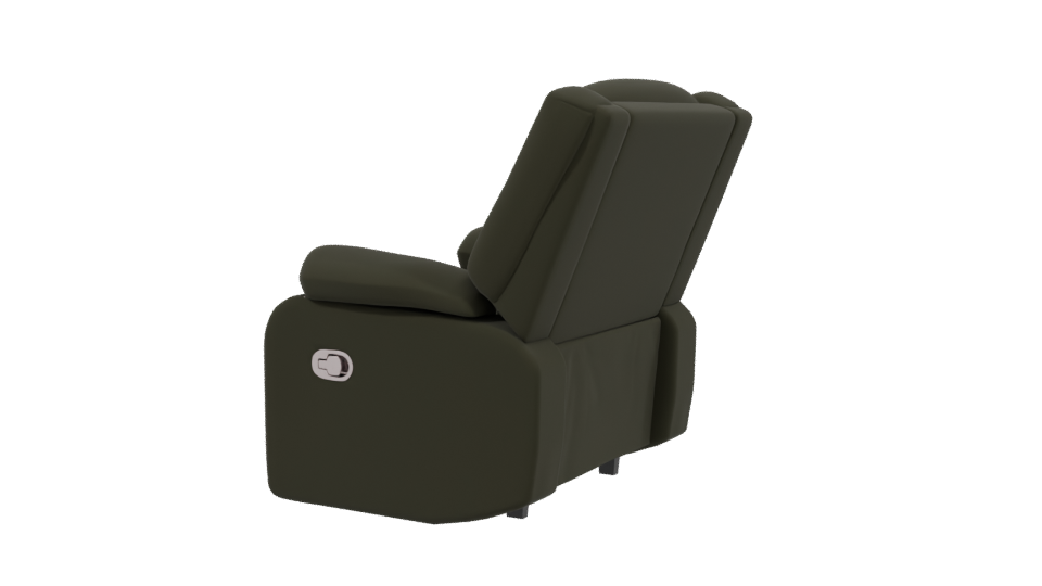 Individual Reclining Chair 3D Model - Professional 3D Model Render 3