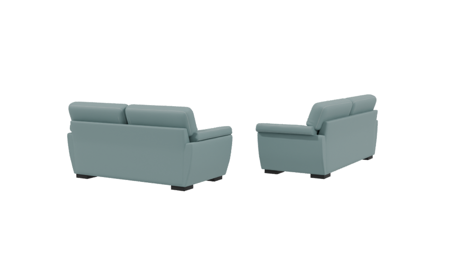 SALA 32 Vinyl Leather Sofa 3D - Professional 3D Model Render 3