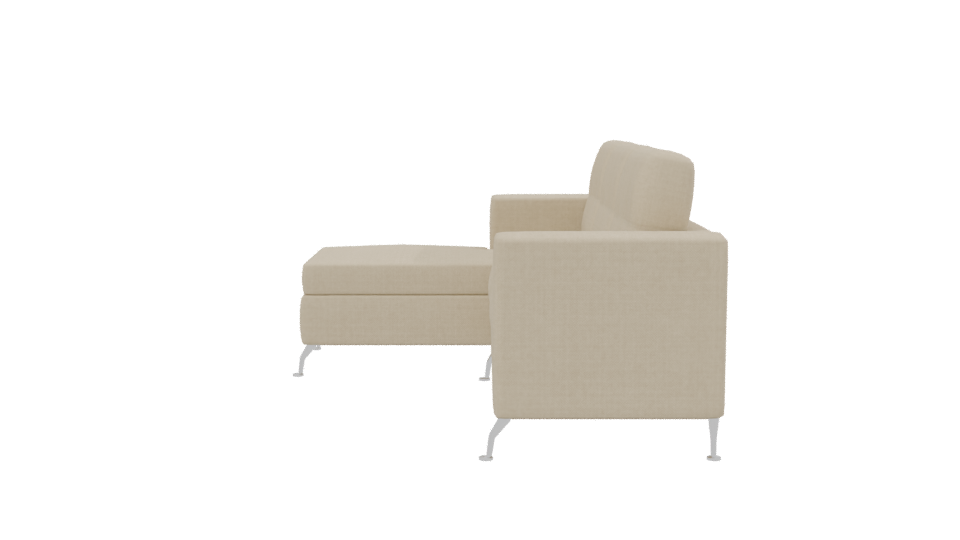 Contemporary L-Shaped Sofa Model - Professional 3D Model Render 2