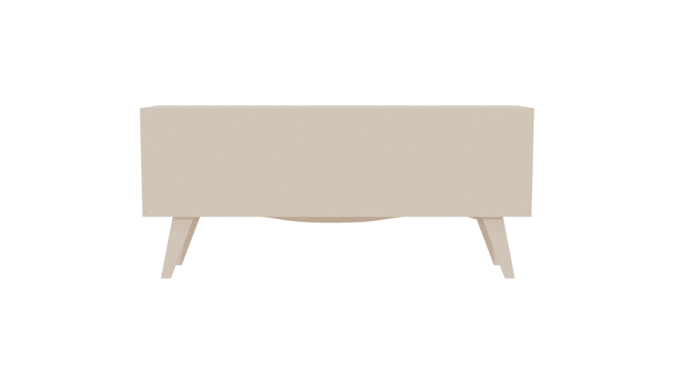Elegant Wooden TV Stand 3D - Professional 3D Model Render 5