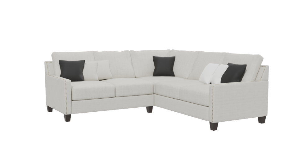 Stylish L-Shaped Sofa 3D - Professional 3D Model Render 13