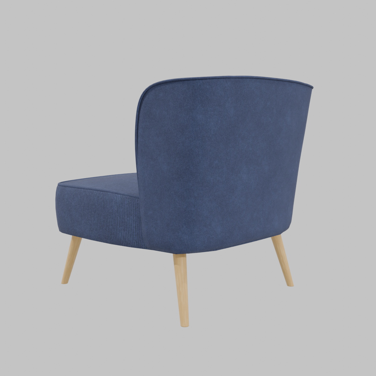 Stylish Fabric Accent Chair 3D - Professional 3D Model Render 11