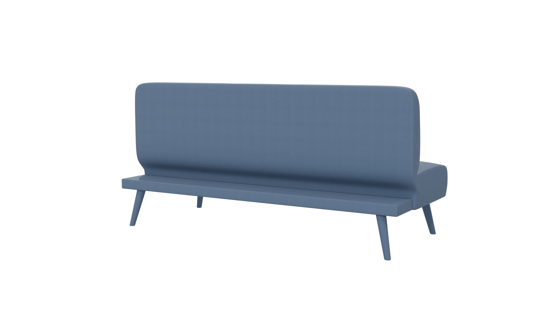 Blue Futon Sofa 3D Model - Professional 3D Model Render 6