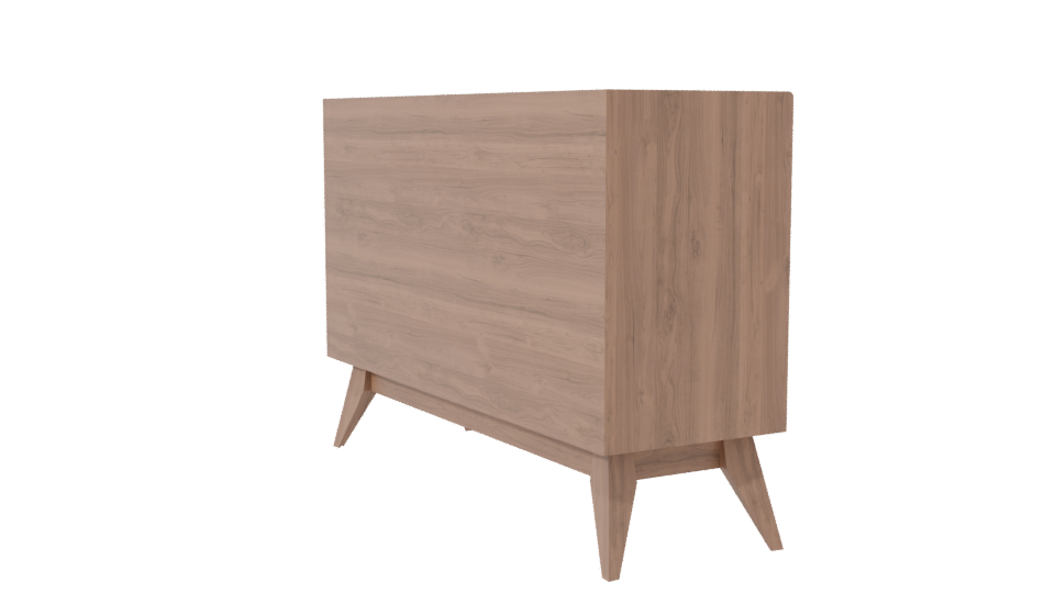 Scandinavian Storage Cabinet 3D - Professional 3D Model Render 7