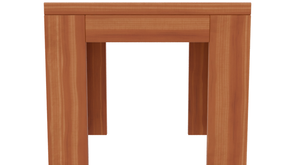 Stylish Wooden Dining Table Model - Professional 3D Model Render 8