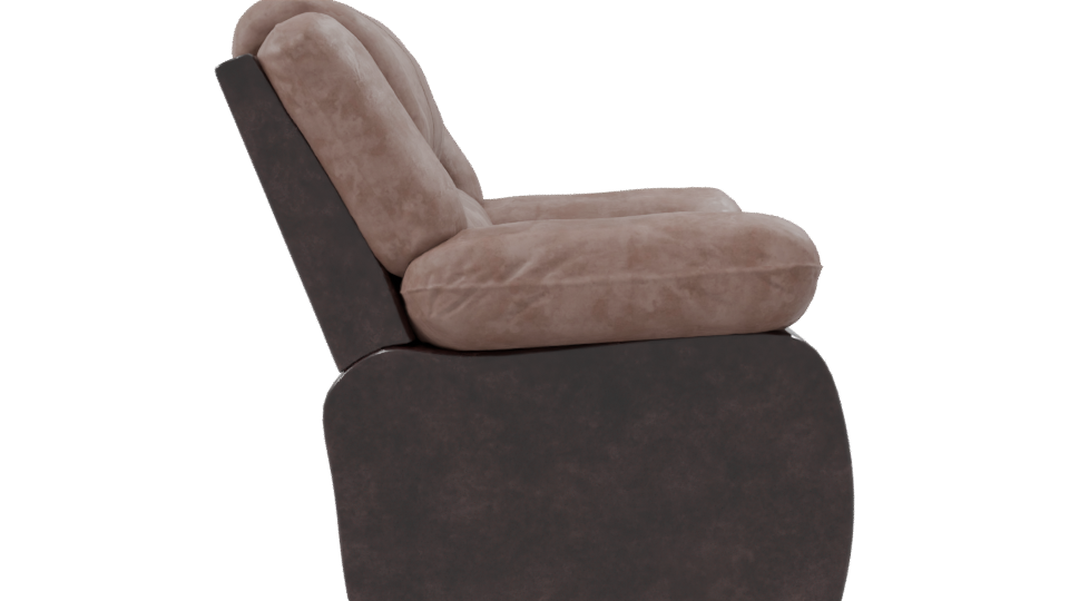 Stylish Reclining Armchair Model - Professional 3D Model Render 8