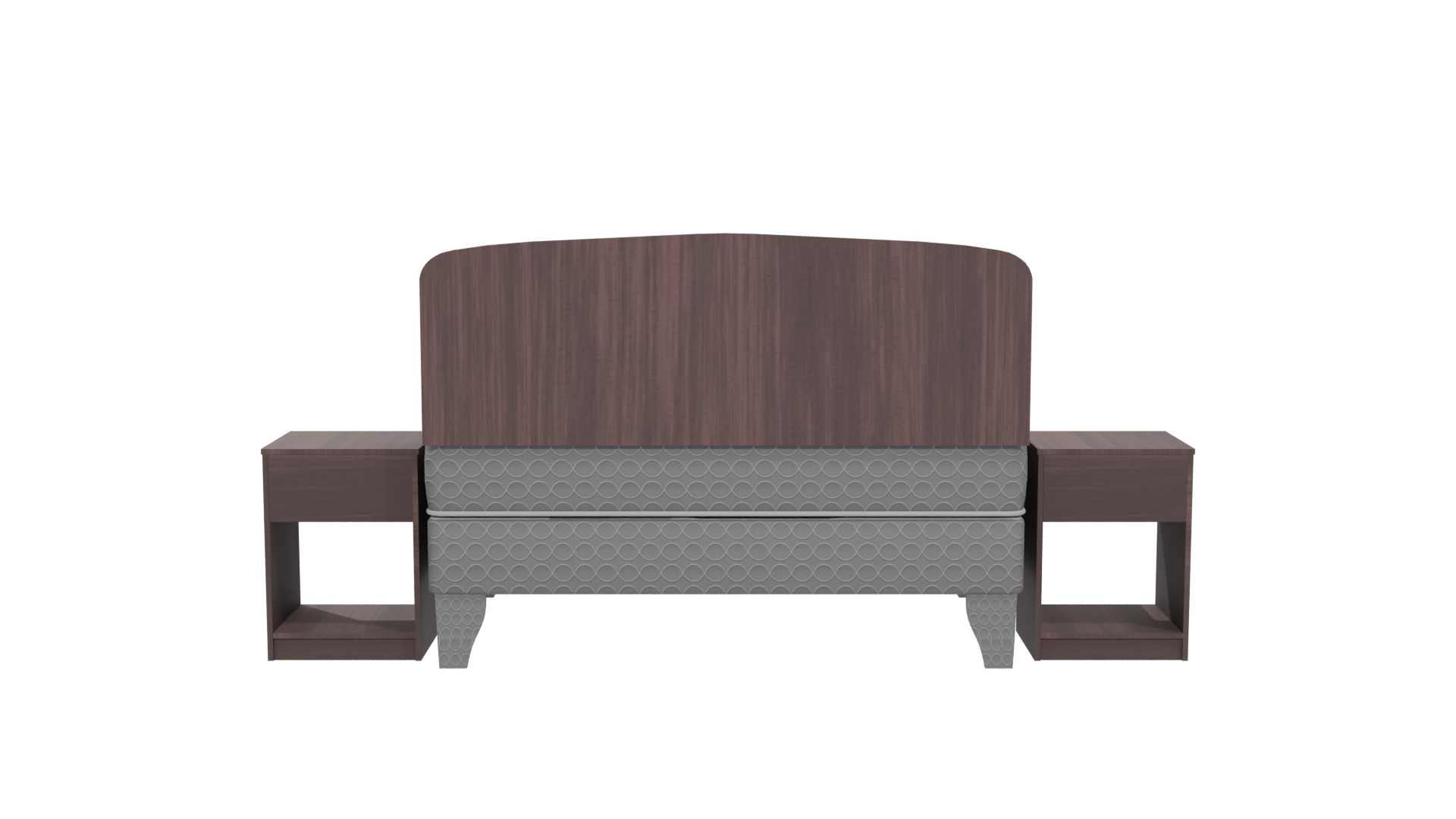 Stylish Modern Bed 3D Model - Professional 3D Model Render 5