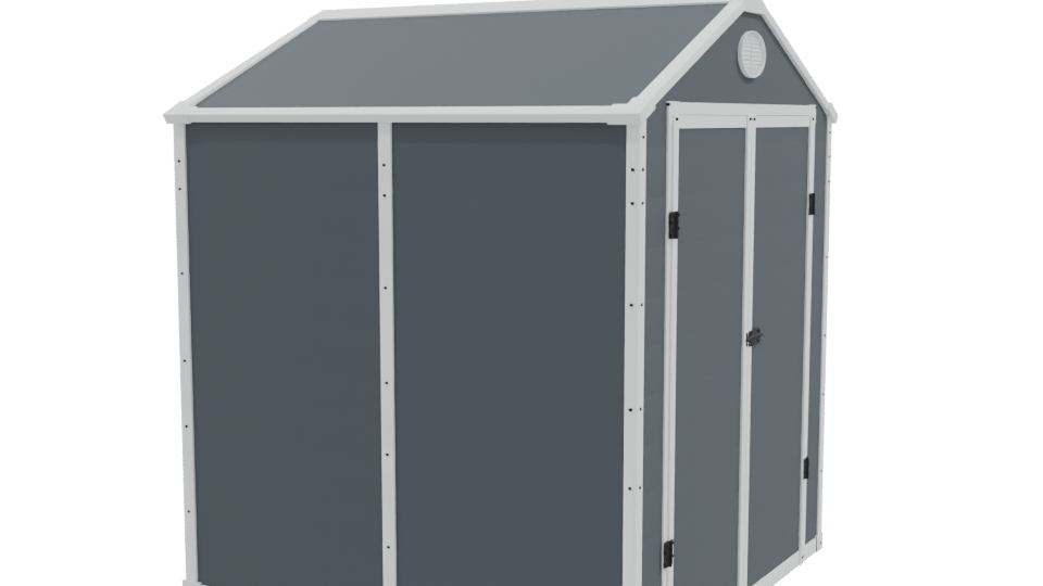 Stylish Outdoor Storage Shed 3D - Professional 3D Model Render 9