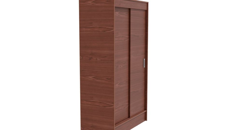 Stylish Wooden Sliding Door Model - Professional 3D Model Render 9