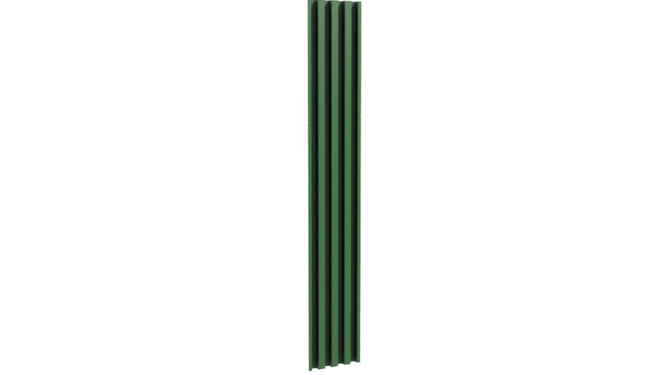 Stylized Vertical Green Column 3D Model - Professional 3D Model Render 10