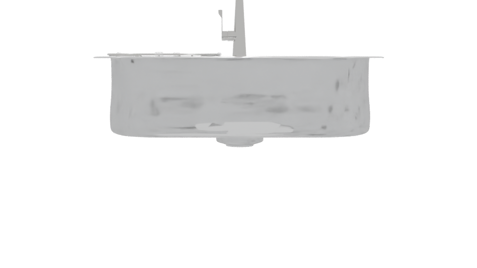 Stylish Kitchen Stainless Sink - Professional 3D Model Render 4
