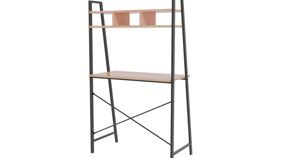 Industrial Bookshelf 3D Model - Professional 3D Model Render 12