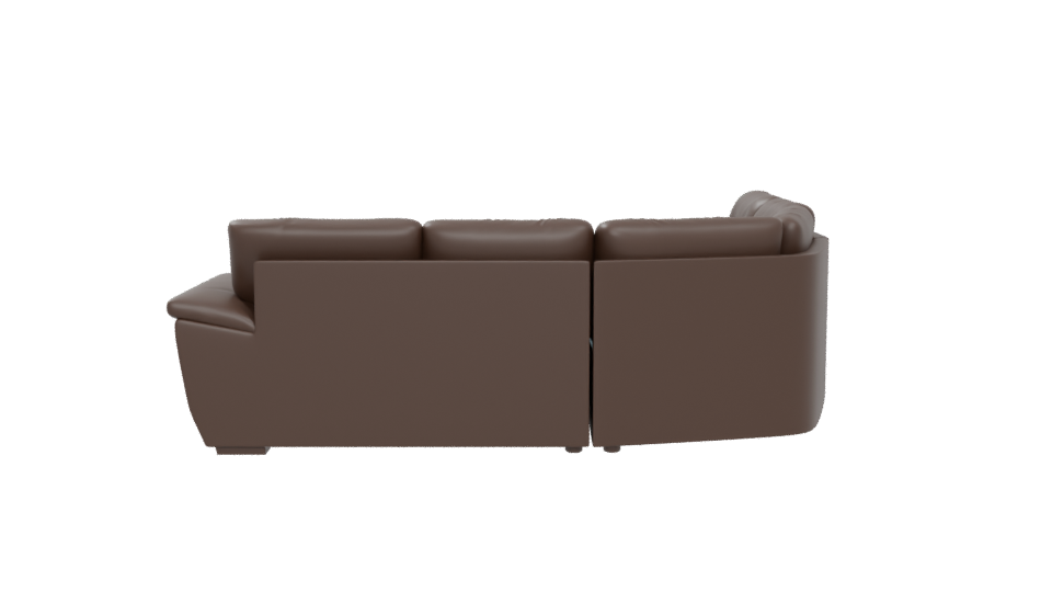 SALA CURVA JR Leather Sofa 3D - Professional 3D Model Render 5