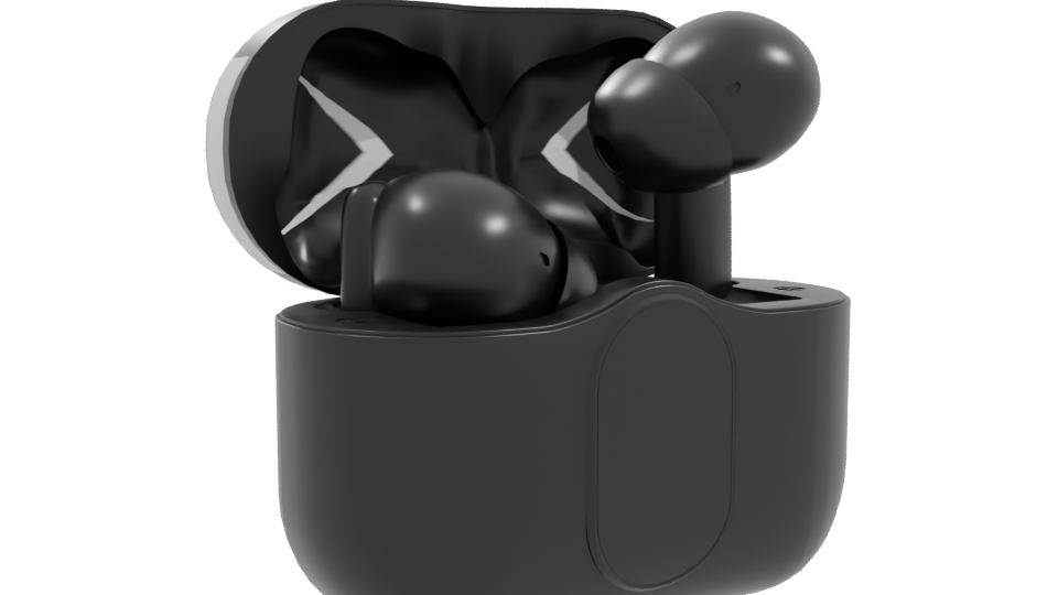 Stylish Wireless Earbuds Case 3D - Professional 3D Model Render 10