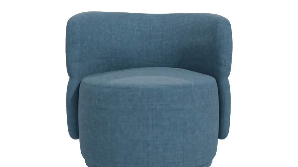 Stylish Modern Accent Chair 3D - Professional 3D Model Render 11