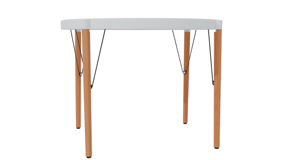 Stylish Round Dining Table 3D - Professional 3D Model Render 7