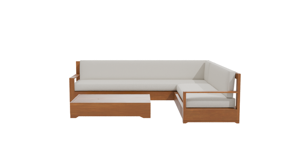 Contemporary Outdoor Sofa Set 3D - Professional 3D Model Render 11