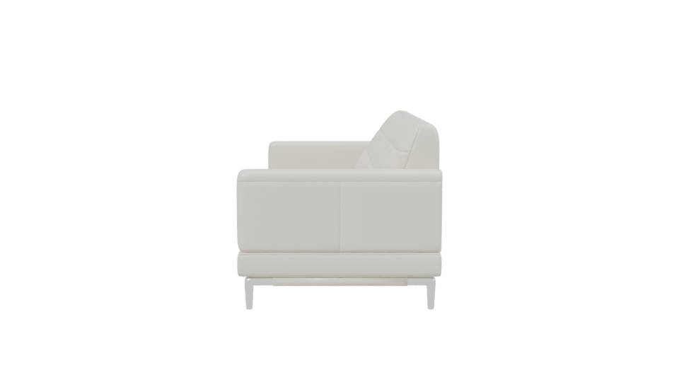 Contemporary White Sofa Model - Professional 3D Model Render 2