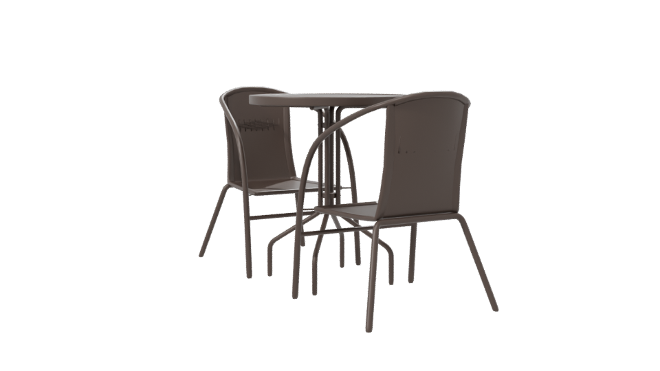 Stylish Outdoor Dining Set 3D - Professional 3D Model Render 7