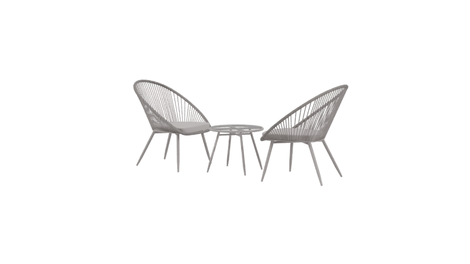Stylish Minimalist Living Room Chair - Professional 3D Model Render 3