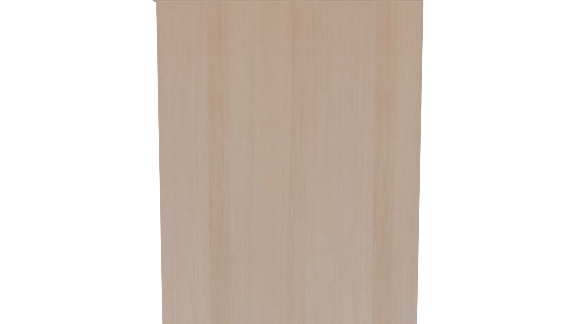 Minimalist Wooden Nightstand Model - Professional 3D Model Render 2