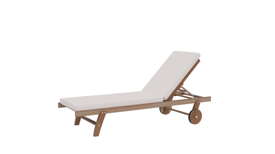 Stylish Outdoor Lounge Chair 3D - Professional 3D Model Render 4