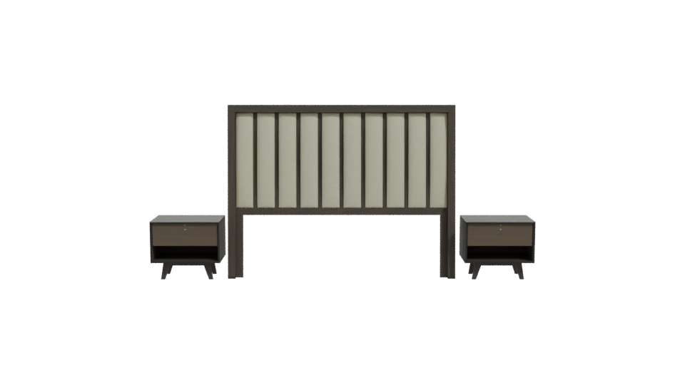 Stylish Bedroom Furniture Set 3D - Professional 3D Model Render 11