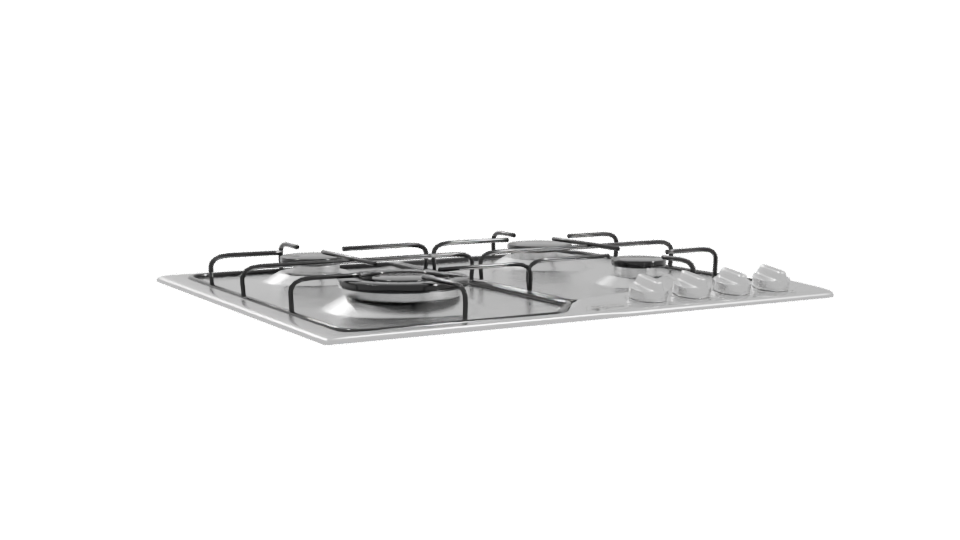 Sleek Gas Cooktop Model 3D - Professional 3D Model Render 10