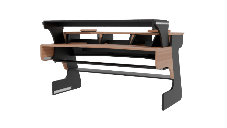 Miza X2 Flex Modern Desk 3D - Professional 3D Model Render 12