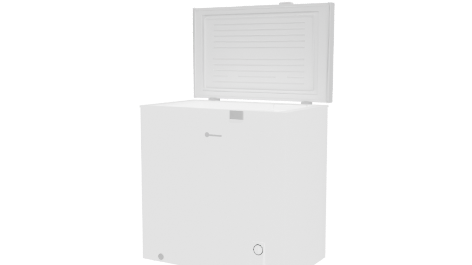 Compact Chest Freezer 3D Model - Professional 3D Model Render 12